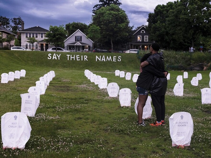 "I do directly relate to the plight of Black Americans who experience racism in this country," McFadden said. "And so, going out and documenting that was very hard. And you'll see the intense emotion of the photograph."