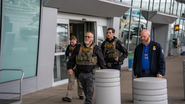 President Trump deployed ICE officers to Cleveland Hopkins International Airport amid a Homeland Security shutdown on March 23, 2026.