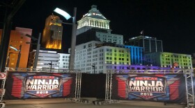 The downtown skyline provides the backdrop for NBC's telecast.