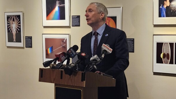 Buffalo Mayor Sean Ryan, seen making an appearance Friday, March 20, 2026, is defending his proposed 25-percent property tax levy as a painful but necessary measure to offset years of budget mismanagement by the city.