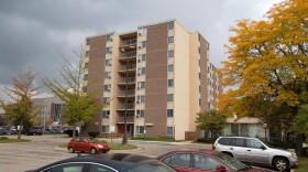 The blighted Oliver Towers complex in Lansing, Michigan.