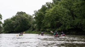 Some people paddling on the Little Sioux River in Iowa are shown in a June photo of the Inkpaduta Canoe Trail Facebook page.
