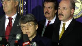 Mary Jo White, then U.S. Attorney for the Southern District of New York, speaks during a May 2001 press conference following guilty verdicts in the trial of four followers of Osama bin Laden that bombed two U.S. embassies in East Africa in 1998. President Obama intends to nominate White to head the Securities and Exchange Commission.
