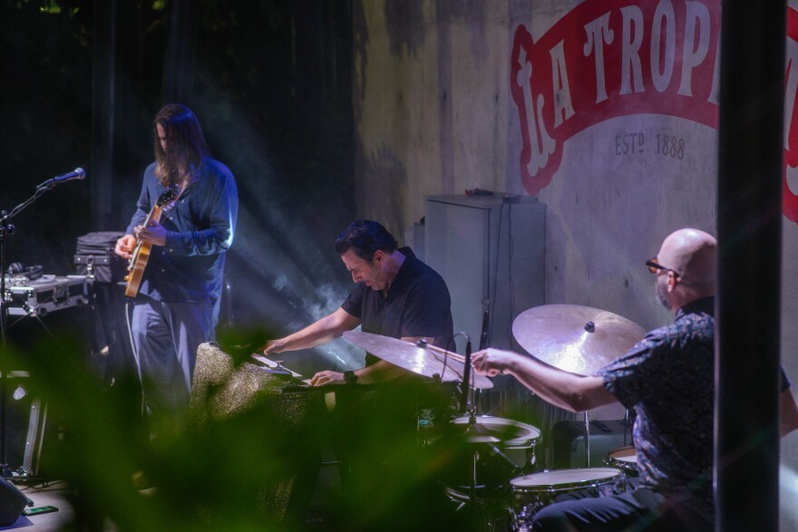 The Glades band, three-piece soul-jazz organ trio.