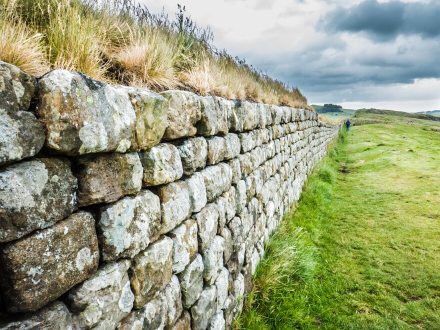 a stone wall