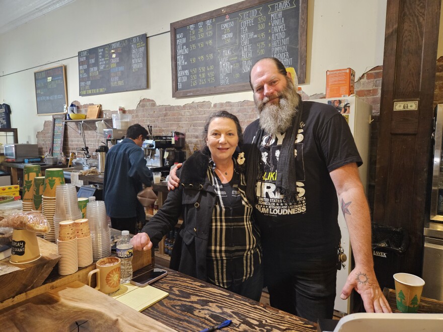 Philip and Pascha Solomon recently reopened Artisun Gallery and Cafe in Hot Springs. The business operated from temporary space for more than a year after its building suffered severe flood damage during Helene.