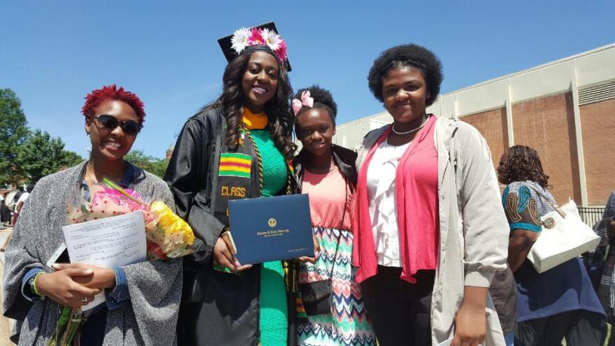 four young women