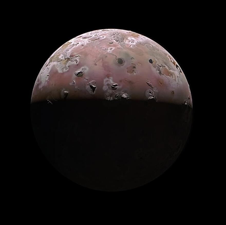 An image of Io from Junocam