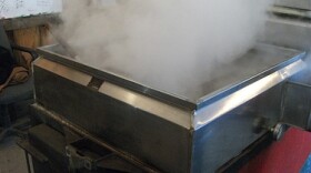 Syrupmaking at Middle Branch Farm in New Boston. Sugarhouses across the state are holding open house events during Maple Weekend - no matter the weather.
