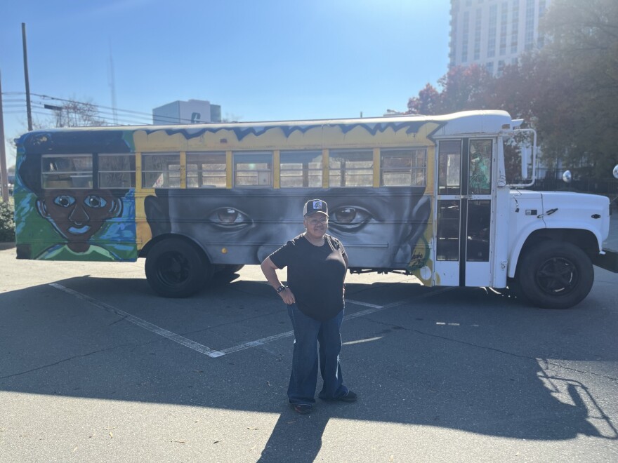 Charlotte resident Bunny Gregory has converted a school bus to bring arts to kids in low-income communities and children impacted by domestic violence.