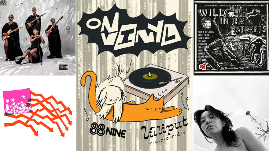 Releasing albums Oct. 30 are (clockwise from top left) Sampa the Great, Clinic, THAO and DIIV.