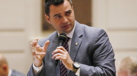 State Sen. Nathan Dahm, R-Broken Arrow, on the floor of the Senate May 17, 2016.