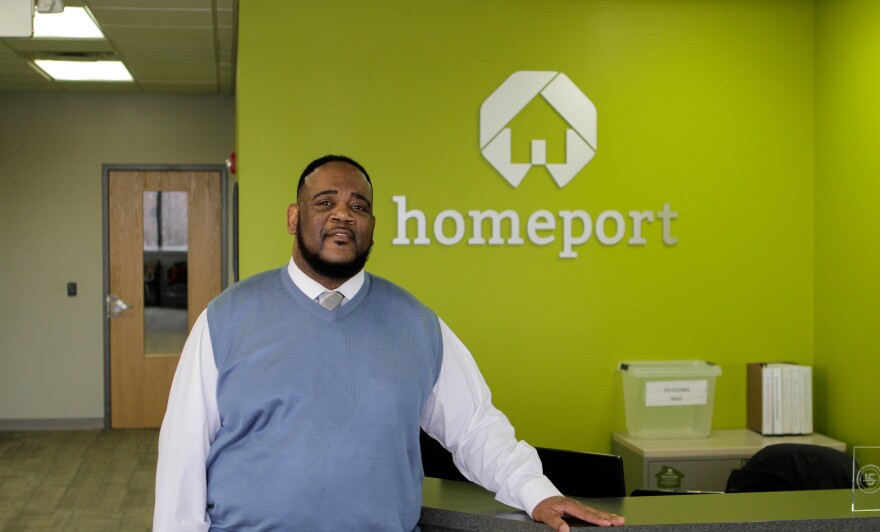 Kerrick Jackson leads a course for homebuyers at Homeport, a non-profit in northeast Columbus.