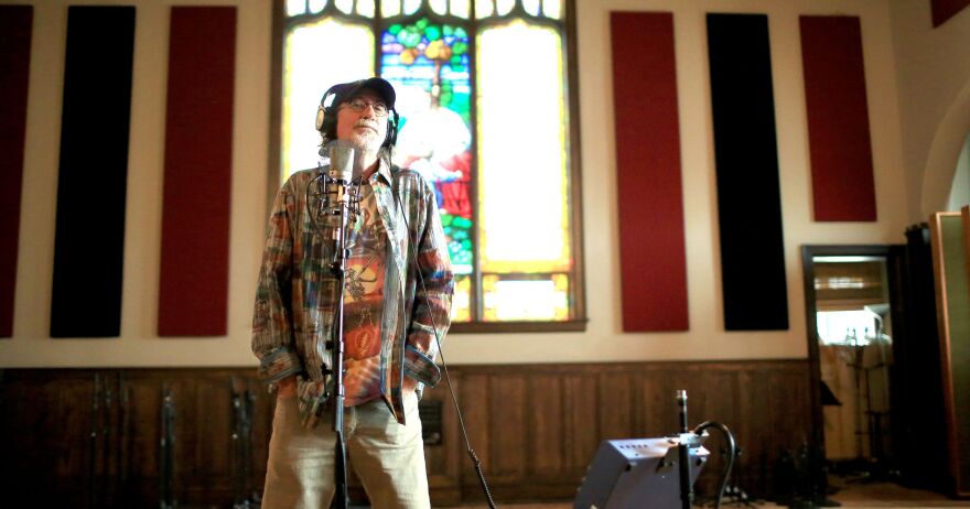 BJ Leiderman recording at Echo Mountain Studios in Asheville, North Carolina.