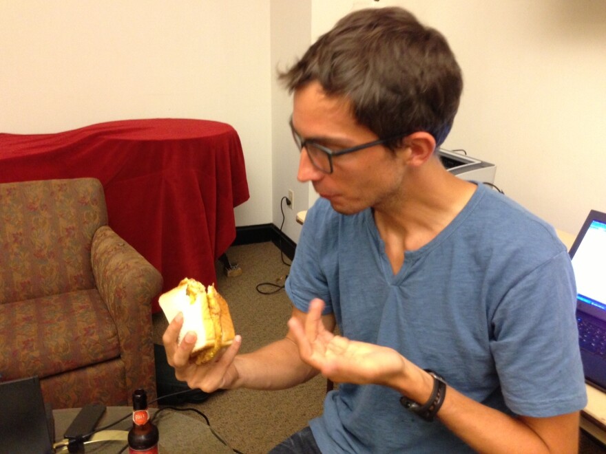 Ian attempts to process how something so disturbing could be so delicious.