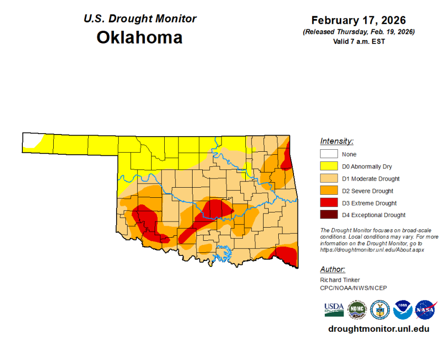 The U.S. Drought Monitor's latest map was released Tuesday.