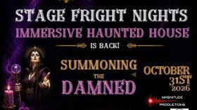 Alliance for the Arts Graphic for Stage Fright Nights