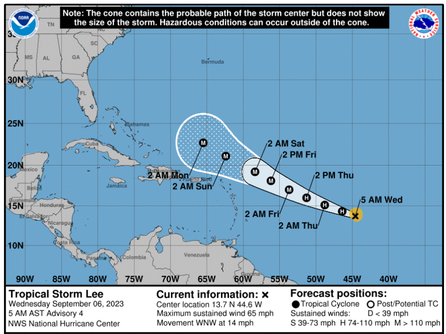 Tropical Storm Lee will soon be a major hurricane โ with 150 mph winds