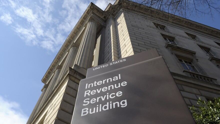 A 2013 file photo of the Internal Revenue Service building in Washington, DC. New rules issued by the agency say that politically active nonprofits no longer have to disclose their donors to the IRS.