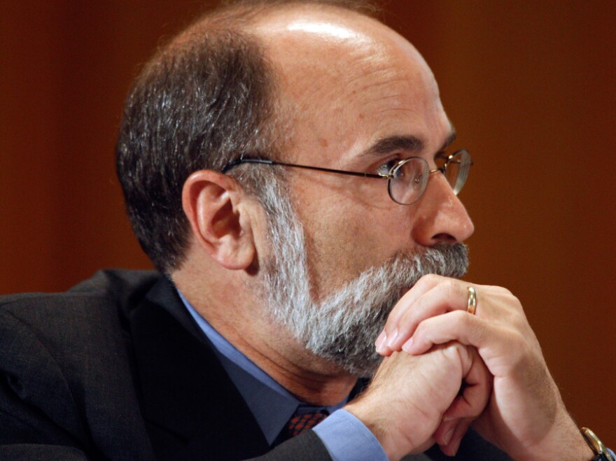 Michael Bromwich, director of the Bureau of Ocean Energy Management, Regulation and Enforcement, listens to comments during the first forum on offshore drilling at Tulane University in New Orleans in August 2010.