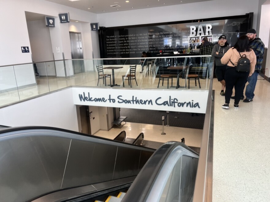 Passenger terminal at San Bernardino International Airport.