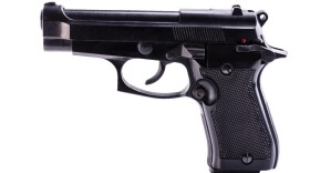 firearms gun on a white background