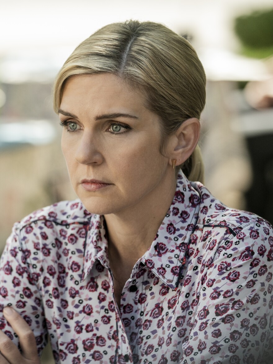 Rhea Seehorn as Kim Wexler.