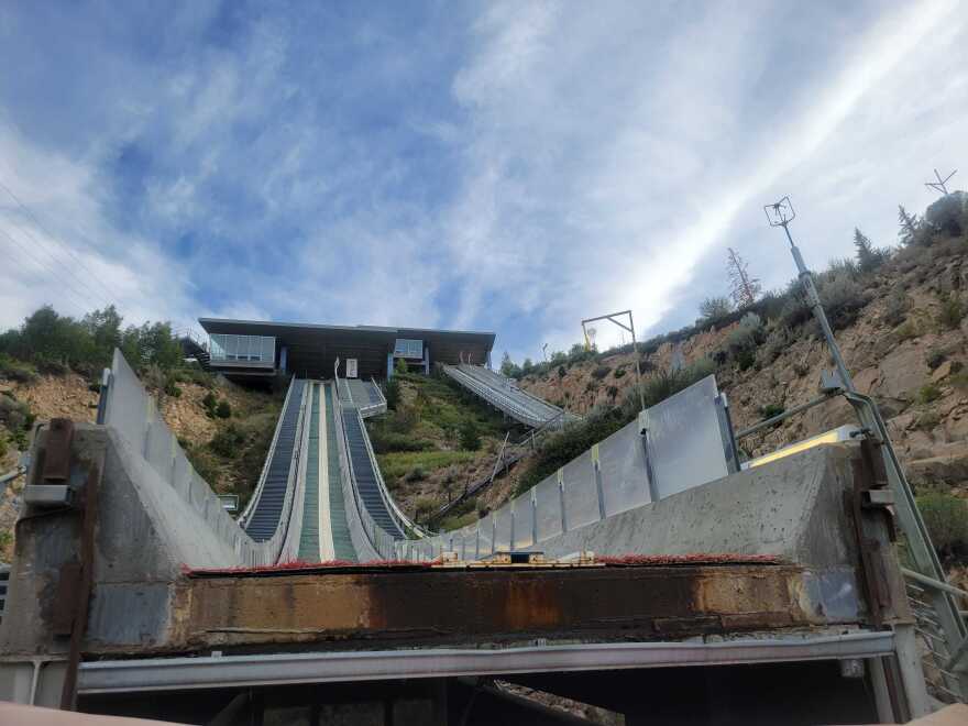 Nordic ski jumps at the Utah Olympic Park