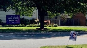 A street in Burlington, North Carolina, a middle suburb. Middle suburbs delivered a national victory to President Trump in 2016. But will they do so again?