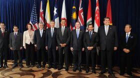A summit with leaders of the member states of the Trans-Pacific Strategic Economic Partnership Agreement in 2010. 