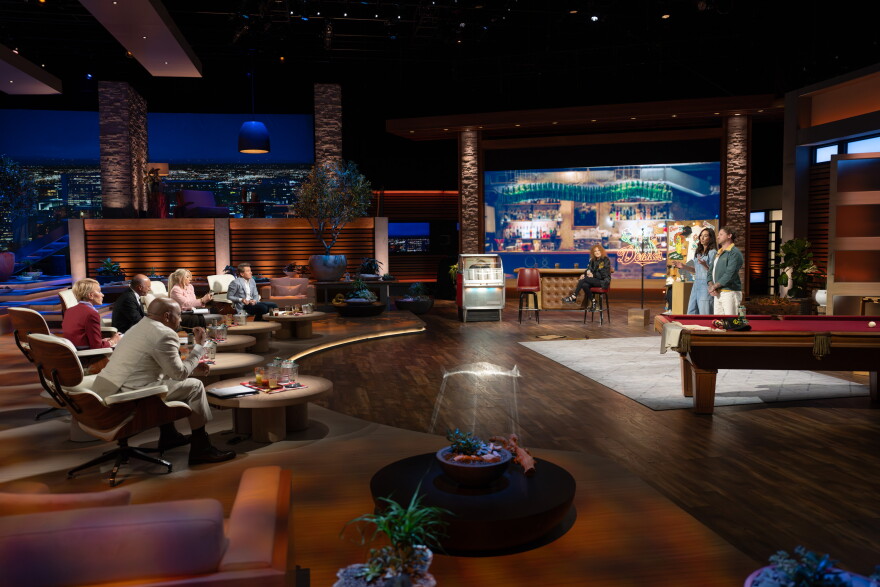Owners of Donna's Pickle Beer pitch the company and concept to the "sharks" on Shark Tank.