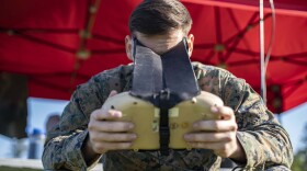The military already uses drones to some extent, like this Marine practicing with a vehicle operator hand controller at Camp Lejeune. The war in Ukraine has underlined the importance of providing more drone training for U.S. troops. (Photo courtesy of the Department of Defense)