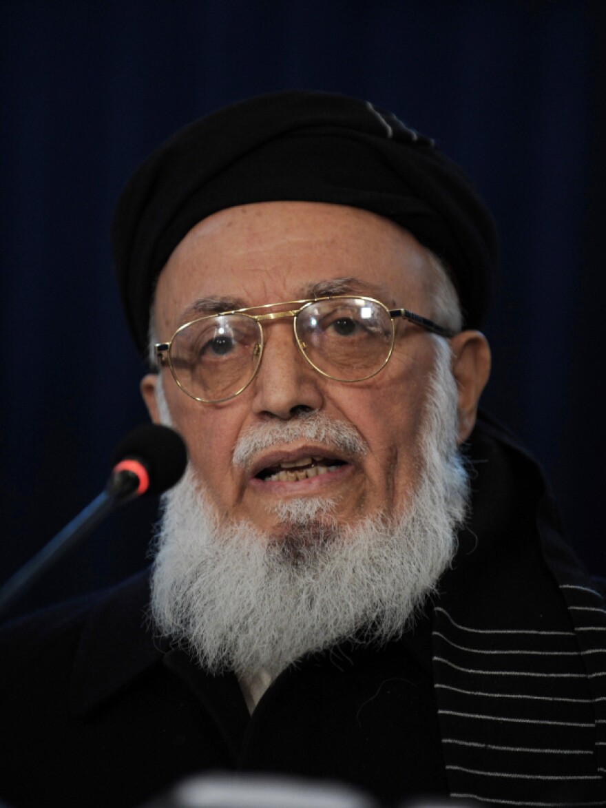 Ethnic Tajik warloard Rabbani (shown here in January) was considered a bitter enemy of the Taliban and other Pashtun factions. His selection to the High Peace Council a year ago surprised many people.