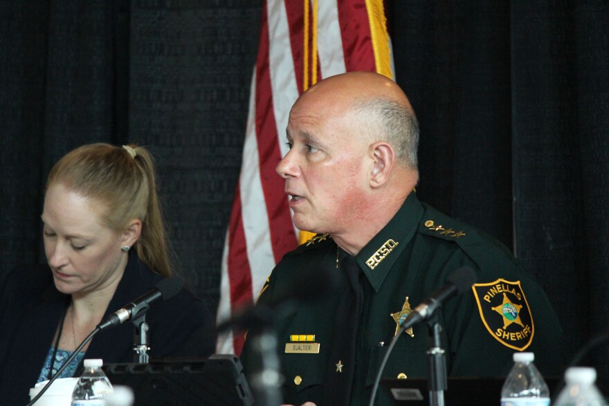 Pinellas County Sheriff Bob Gualtieri is chair of the Marjory Stoneman Douglas High School Public Safety Commission, which met Tuesday at the BB&T Center in Sunrise.