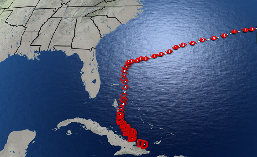 Hurricane Imelda track