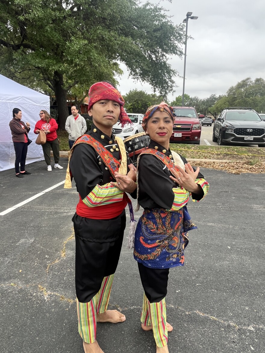 Dancers preparing to perform at the Silk Road Festival March 2, 2026