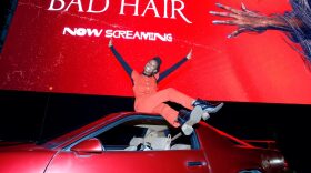 Actress Elle Lorraine arrives to a screening of "Bad Hair." 