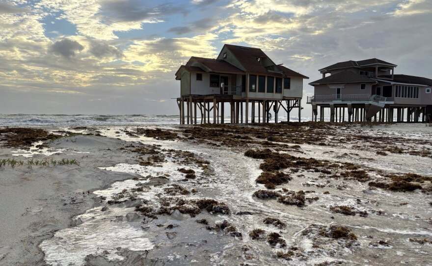 High tides cause damage and erosion along the coast of Northeast Florida.