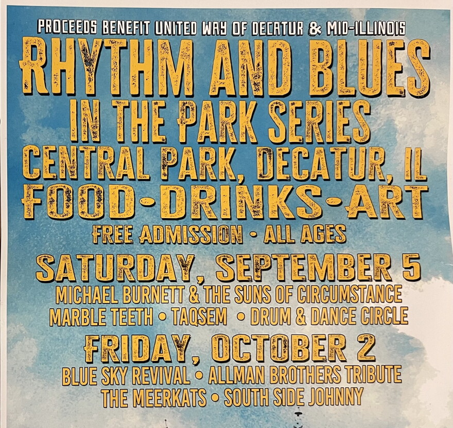 Neill Dresen Booked bands like Los Lobos, Black Flag, Reverend Horton Heat, and The Wailers at Donnie's Homespun, Springfield and Decatur locations. Now he brings Decatur RHYTHM AND BLUES IN THE PARK.