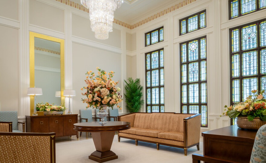 The Celestial Room in the Wichita Kansas Temple of The Church of Jesus Christ of Latter-day Saints.
