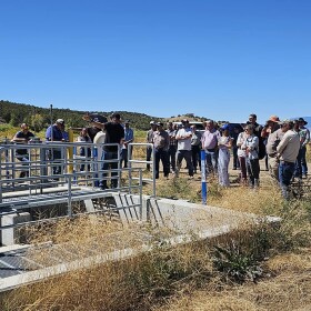 The Gunnison Dolores Watershed Meeting was hosted in Crawford this year by the Delta Conservation District. The tour highlighted CWCD’s water monitoring project on the Aspen Canal.