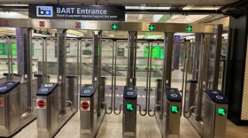 New BART fare gates installed at the Montgomery Street station