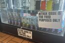 Nitrous oxide sold in a Florida smoke shop.