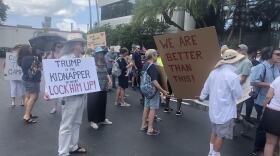 Tampa protesters showed up last month about the detention center in Homestead.