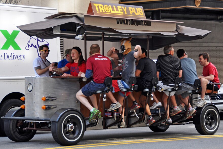 quadricycle aka pedal trolley, North Carolina