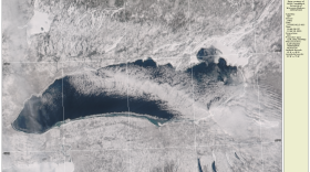 Satellite images of each of the Great Lakes.
