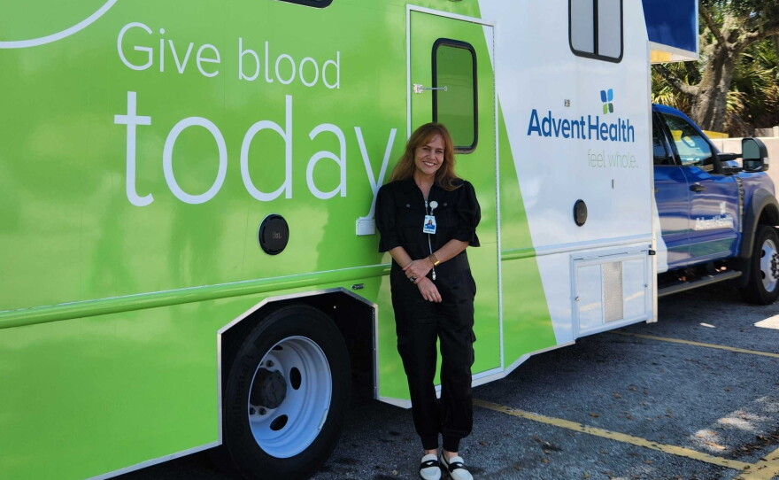 Dr. Juliana Gaitan is the medical director of the AdventHealth Blood Center.