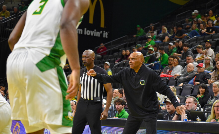 Oregon interim head coach Tony Stubblefield