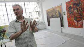Artist Andrzej Sikora speaks of his art work in his studio at The Russell Industrial Center in Detroit, June 19, 2008. The Detroit-area artist whose studio was where the parents of the Oxford High School student charged in a deadly shooting were found by police is cooperating with police and didn’t know the couple had stayed overnight, his attorney said Sunday, Dec. 5, 2021.