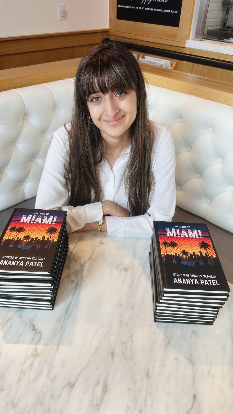 Ananya Patel is a South Florida high school student. Her book, Welcome to Miami: Stories of Modern Slavery, delves into the world of human trafficking.